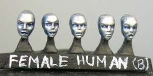 Human female heads (b)